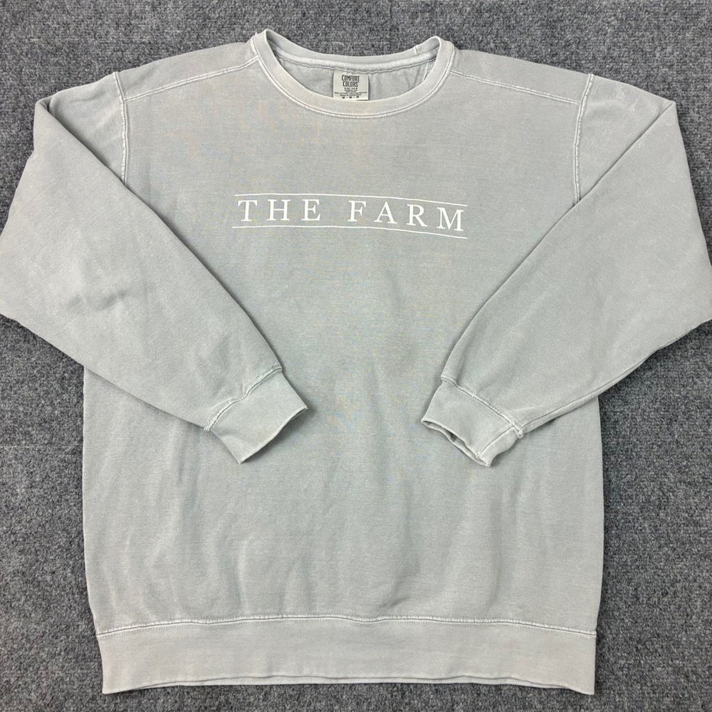 Comfort Colors The Farm Bureau Insurance Sweatshirt Mens Size Medium Crewneck